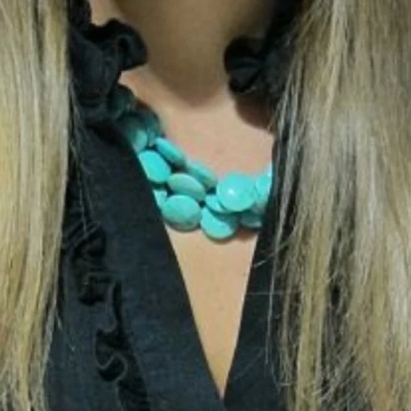 :: S&D Sterling+Turquoise Sea Necklace - Picture 8 of 15